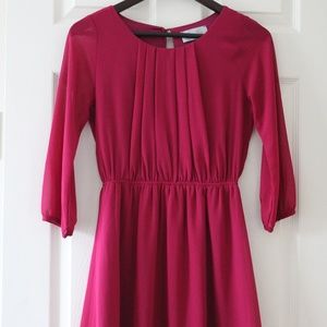 Charlee Long Cuff-Sleeve A-line Dress